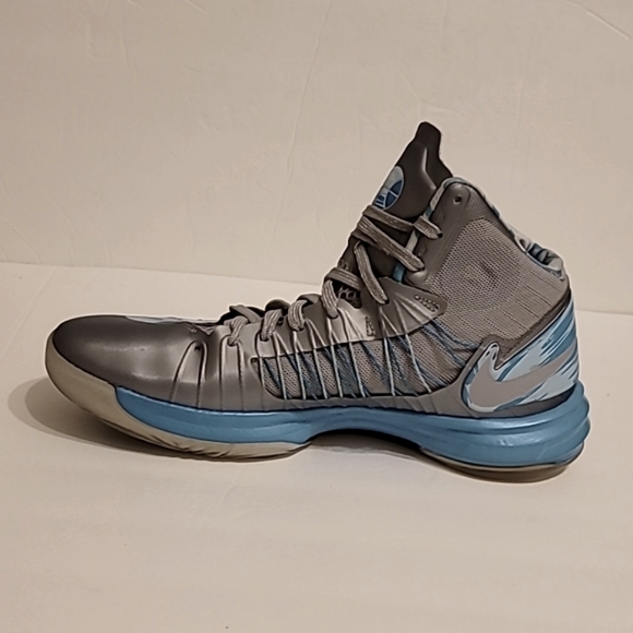 Nike Lunar Hyperdunk 2012 Men's Shoes 524934-008 Gray Blue Basketball Size 11 - Picture 3 of 12